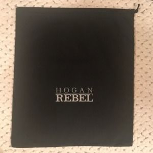 Hogan Rebel Black Purse Large dust Bag purse NEW 16" 14" large NEW